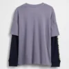 2-in-1 T-shirt met logo voor kinderen