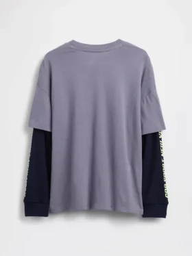 2-in-1 T-shirt met logo voor kinderen