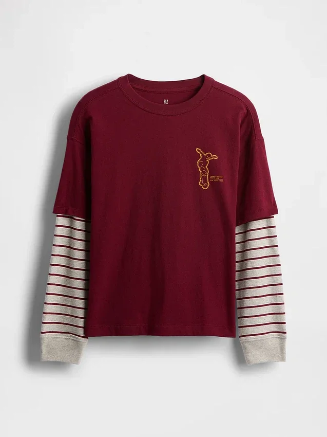 2-in-1 T-shirt met print voor kinderen