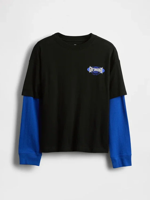 2-in-1 T-shirt met print voor kinderen