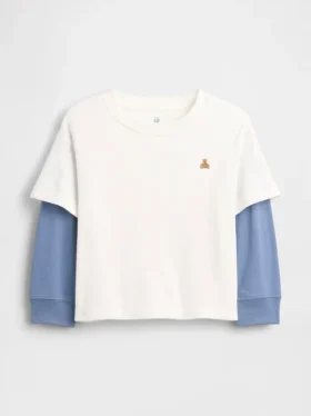 2-in-1 T-shirt van zwaar katoen voor Baby & Peuter