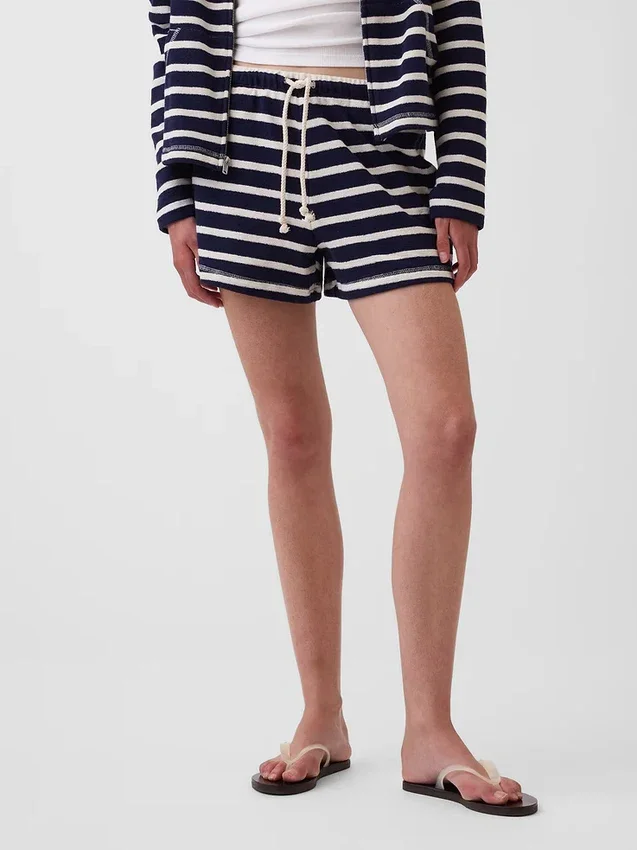 3,5" Relaxte, comfortabele korte broek van badstof