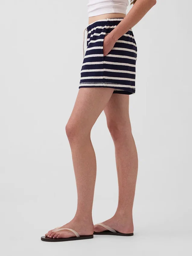 3,5" Relaxte, comfortabele korte broek van badstof