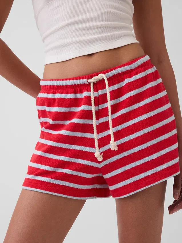 3,5" Relaxte, comfortabele korte broek van badstof