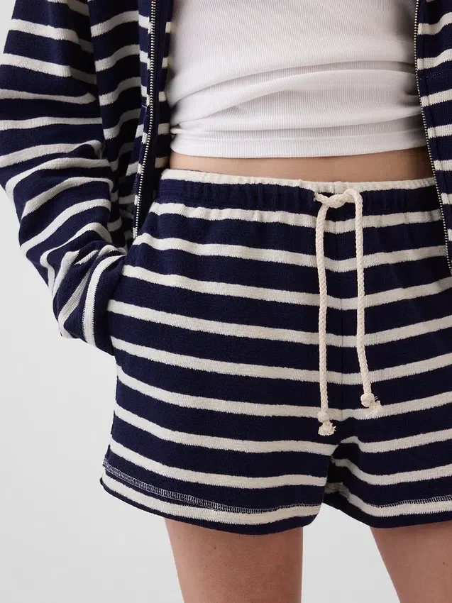 3,5" Relaxte, comfortabele korte broek van badstof
