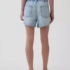 3,5” ultrazachte, laaghangende, comfortabele denimkorte broek