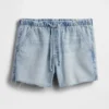 3,5” ultrazachte, laaghangende, comfortabele denimkorte broek
