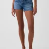 3" korte broek met lage taille en vetersluiting