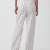365 Broek met hoge taille van linnenmix