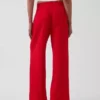 365 Broek met hoge taille van linnenmix