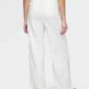 365 Broek met hoge taille van linnenmix
