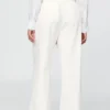365 Broek met hoge taille van linnenmix
