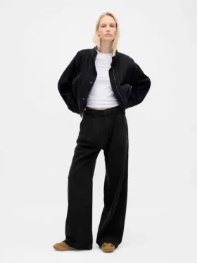 365 High Rise ultrazachte denimbroek met plooien