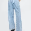 365 High Rise ultrazachte denimbroek met plooien
