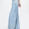 365 High Rise ultrazachte denimbroek met plooien
