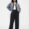 365 High Rise ultrazachte denimbroek met plooien