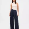 365 Hoge taille broek met plooien