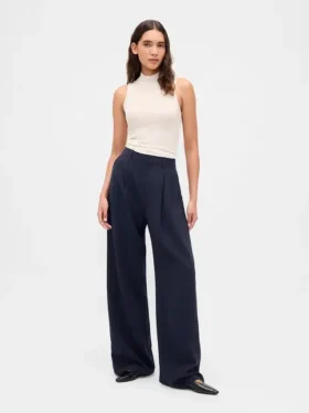 365 Hoge taille broek met plooien