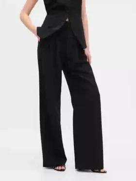 365 Hoge taille broek met plooien