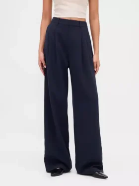 365 Hoge taille broek met plooien