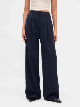 365 Hoge taille broek met plooien