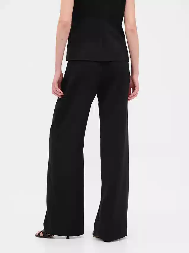 365 Hoge taille broek met plooien
