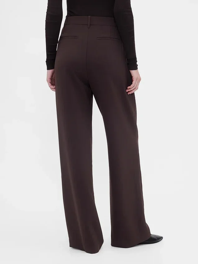 365 Hoge taille broek met plooien