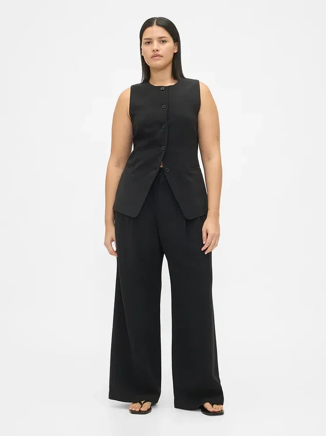365 Hoge taille broek met plooien