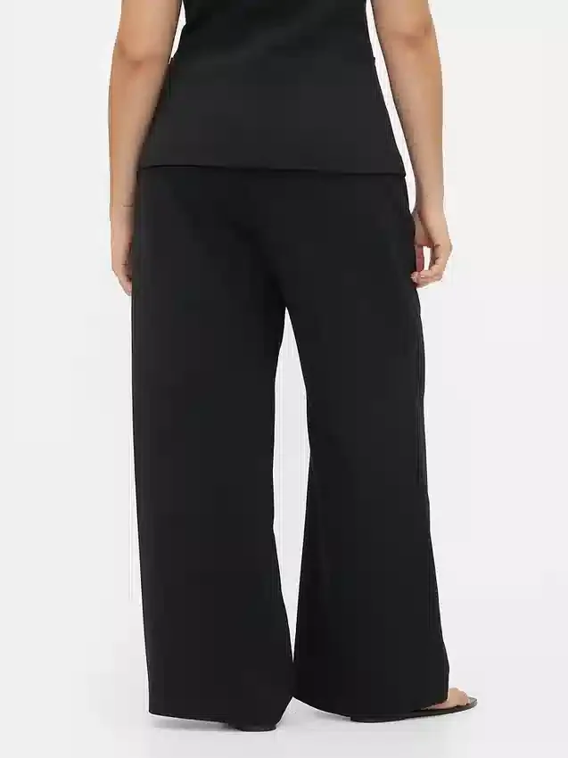 365 Hoge taille broek met plooien