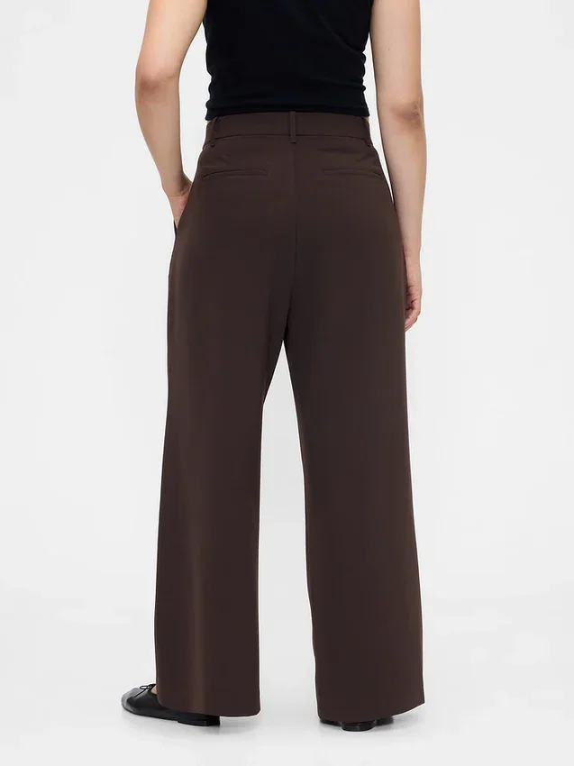 365 Hoge taille broek met plooien