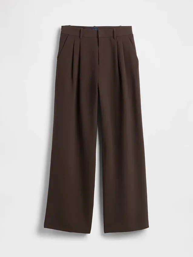 365 Hoge taille broek met plooien