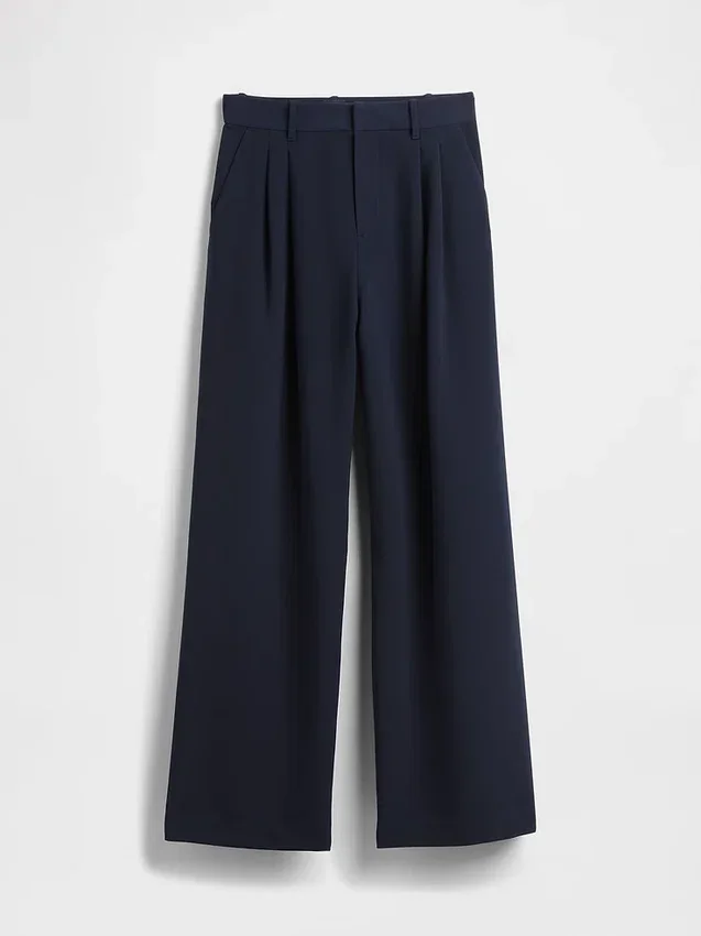 365 Hoge taille broek met plooien