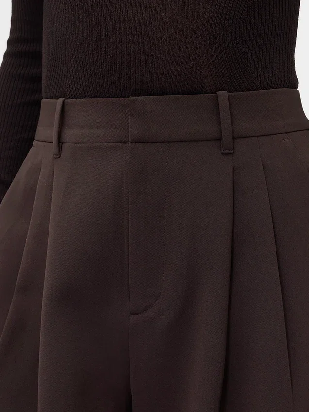 365 Hoge taille broek met plooien