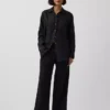 365 Lage taille broek van linnenmix