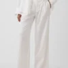 365 Lage taille broek van linnenmix