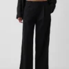 365 Lage taille broek van linnenmix