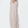 365 Lage taille broek van linnenmix