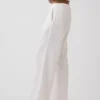 365 Lage taille broek van linnenmix