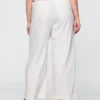 365 Lage taille broek van linnenmix