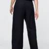 365 Lage taille broek van linnenmix