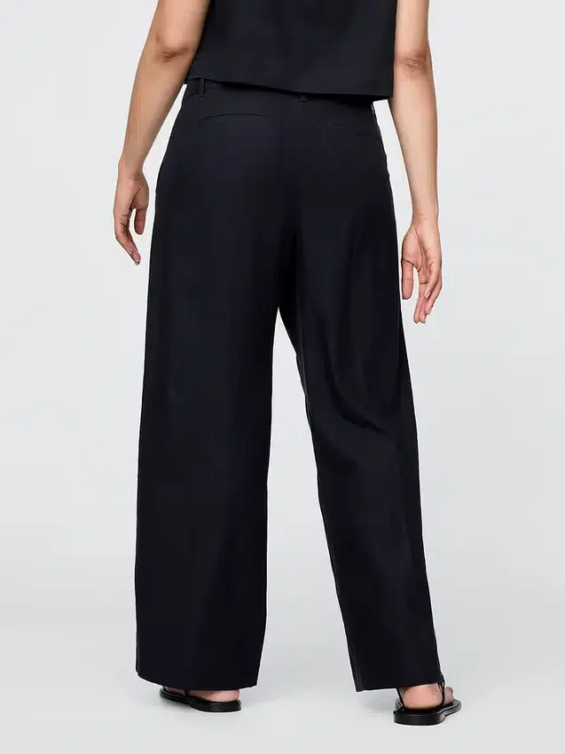 365 Lage taille broek van linnenmix