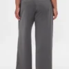 365 Lage taille, geborstelde twill plooibroek