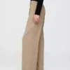 365 Lage taille, geplooide broek met wijde pijpen