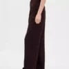 365 Lage taille, geplooide broek met wijde pijpen