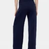365 Lage taille, geplooide broek met wijde pijpen