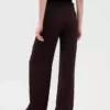 365 Lage taille, geplooide broek met wijde pijpen