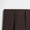 365 Lage taille, geplooide broek met wijde pijpen