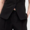 365 Lage taille, geplooide broek met wijde pijpen