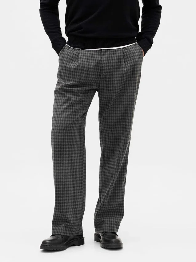 365 Relaxte broek van wolmix