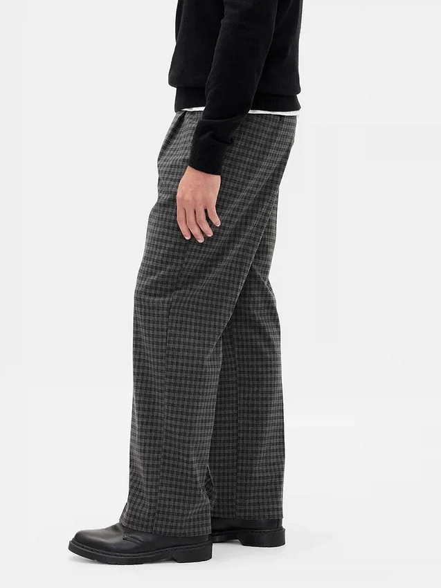 365 Relaxte broek van wolmix